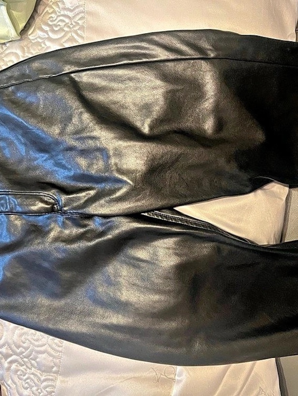Dynamite Gisele Faux Leather Pants Black